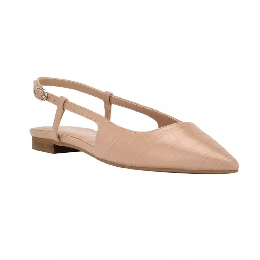 Calvin Klein Nude Slingback Flats